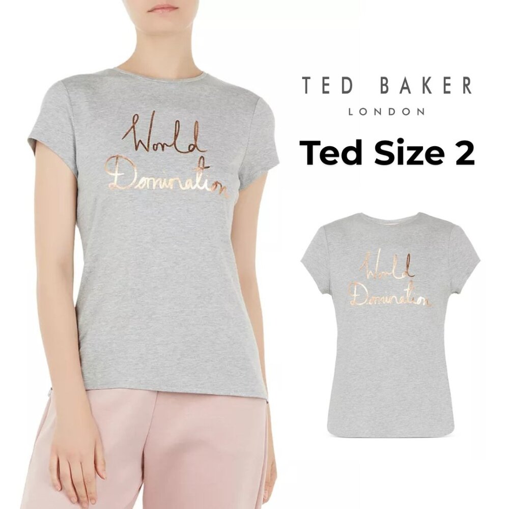 Ted Baker Ted Says Relax Janetia World Domination Tee